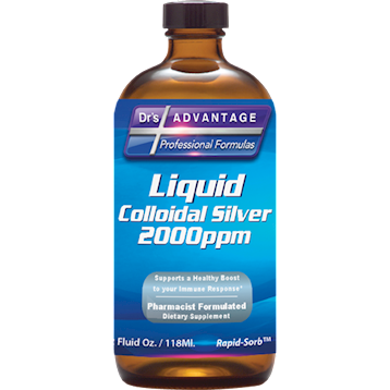 Liquid Colloidal Silver 2000 ppm (Drs Advantage) Front