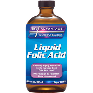 Liquid Folic Acid Supplement (Drs Advantage) Front