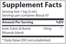 liquid gut health trace minerals research supplement facts