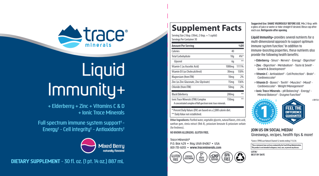 Liquid Immunity+ (Trace Minerals Research)