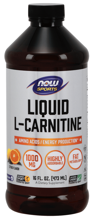 Liquid L-Carnitine 1000mg (NOW) Front