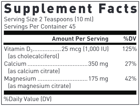 Liquid Cal/Mag/D (Douglas Labs) supplement facts
