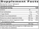 liquid calcium magnesium (integrative therapeutics) supplement facts