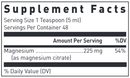 liquid magnesium douglas labs supplement facts