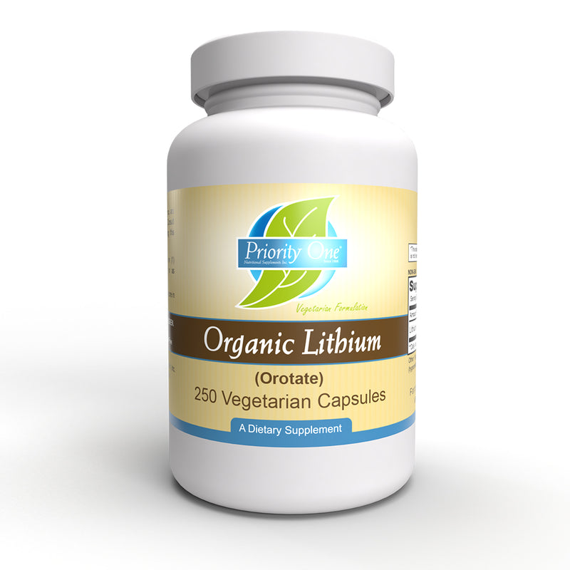 Lithium Organic 5mg (Priority One Vitamins) 250ct Front