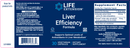 liver efficiency formula (life extension) label
