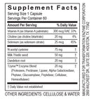 liver support transformation enzyme supplement facts