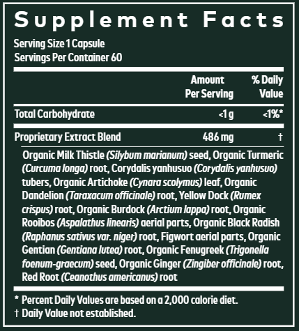 Liver Cleanse (Gaia Herbs) supplement facts