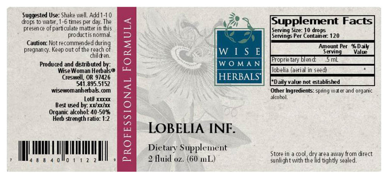 Lobelia inflata Wise Woman Herbals products