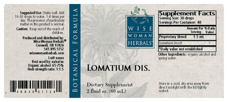 Lomatium dissectum Wise Woman Herbals products