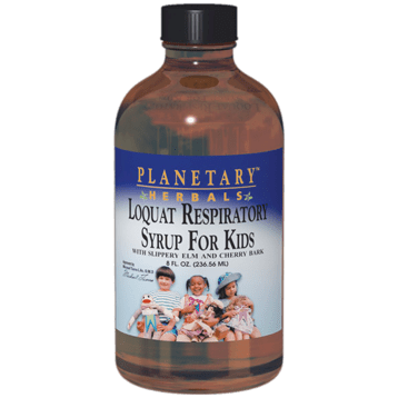 Loquat Respiratory Syrup for Kids (Planetary Herbals) Front
