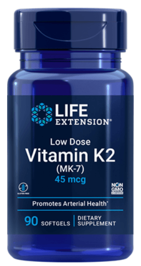 Low Dose Vitamin K2 (Life Extension) Front