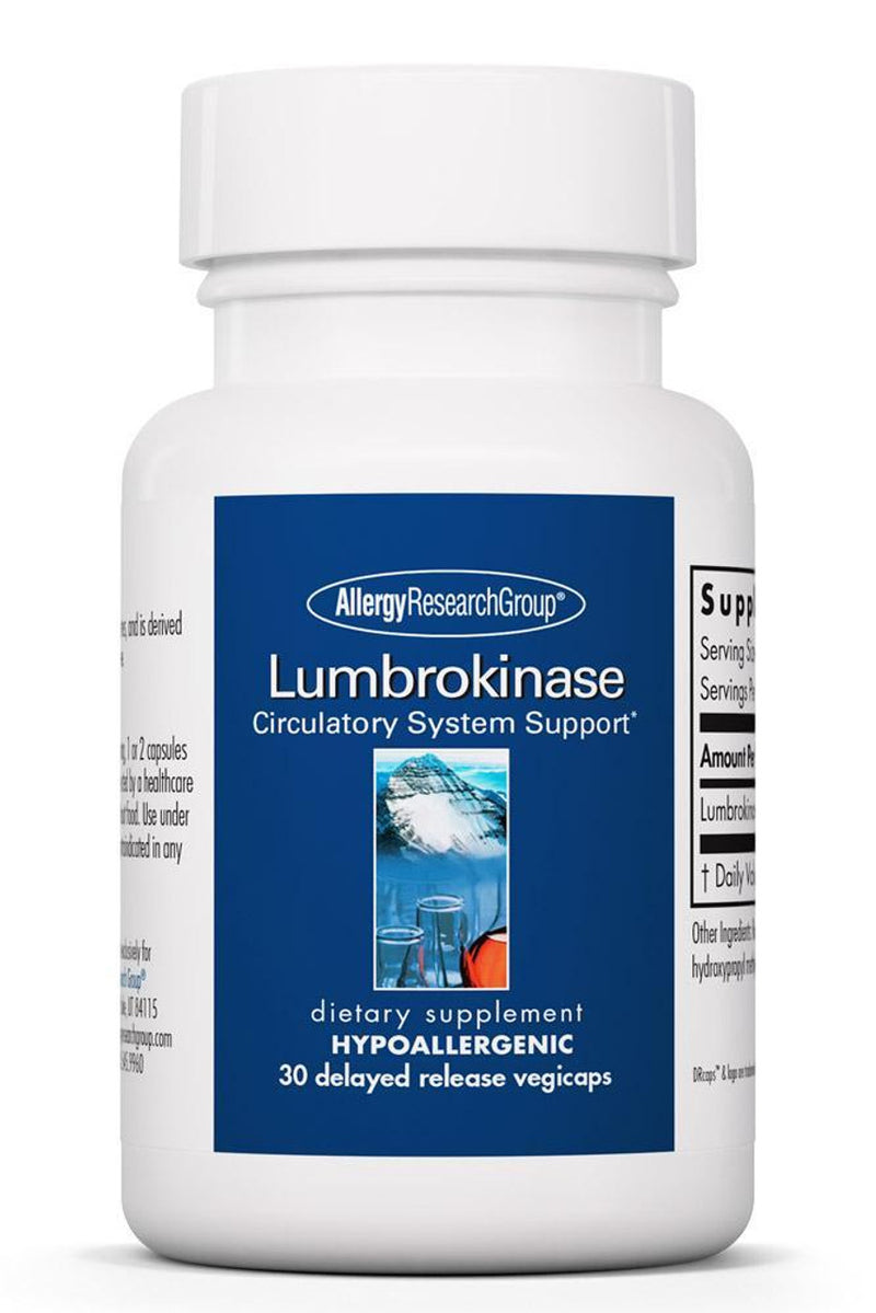Lumbrokinase (Allergy Research Group) 60ct front