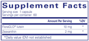 lutein zeaxanthin pure encapsulations supplement facts