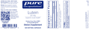 lutein 20 mg pure encapsulations label