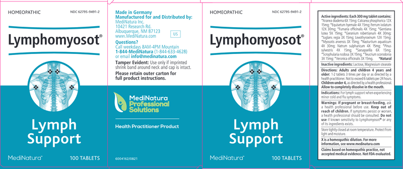 Lymphomyosot Tablets (MediNatura Professional) Label