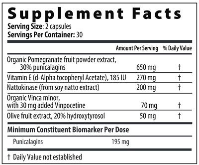 Lytic Vascular Px (Restorative Formulations) Supplement Facts