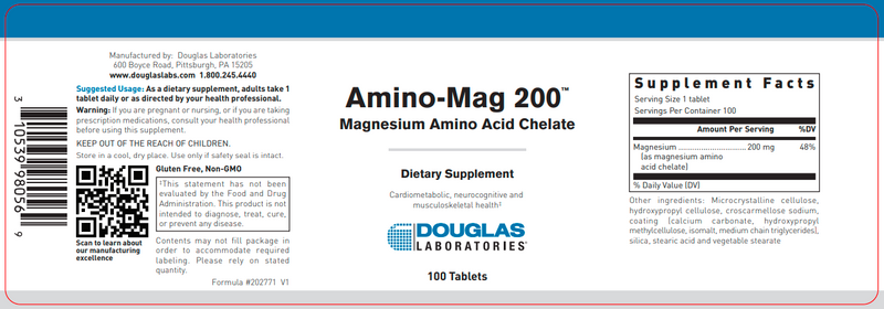 AminoMag 200 Tablets Douglas Labs