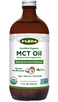 MCT Oil 17 fl oz (Flora) Front