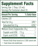 mct oil (flora) supplement facts