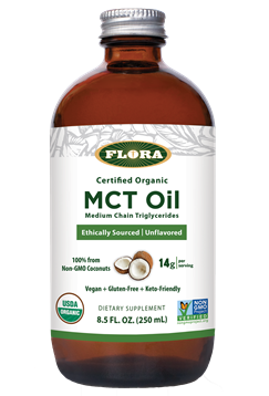 MCT Oil 8.5 oz (Flora) Front