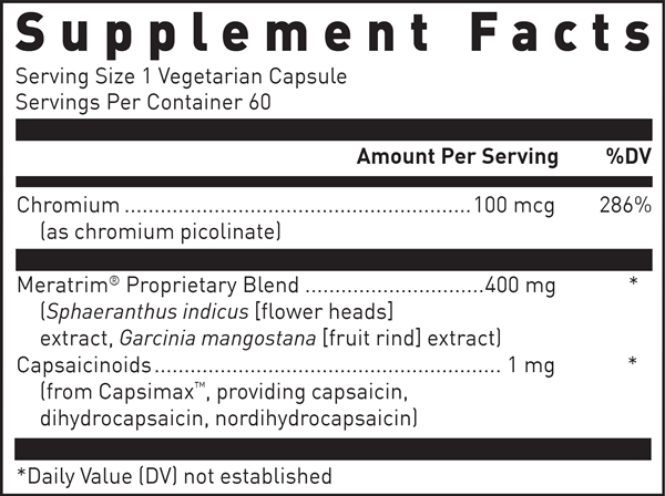 METABOLIC LEAN (Douglas Labs) supplement facts