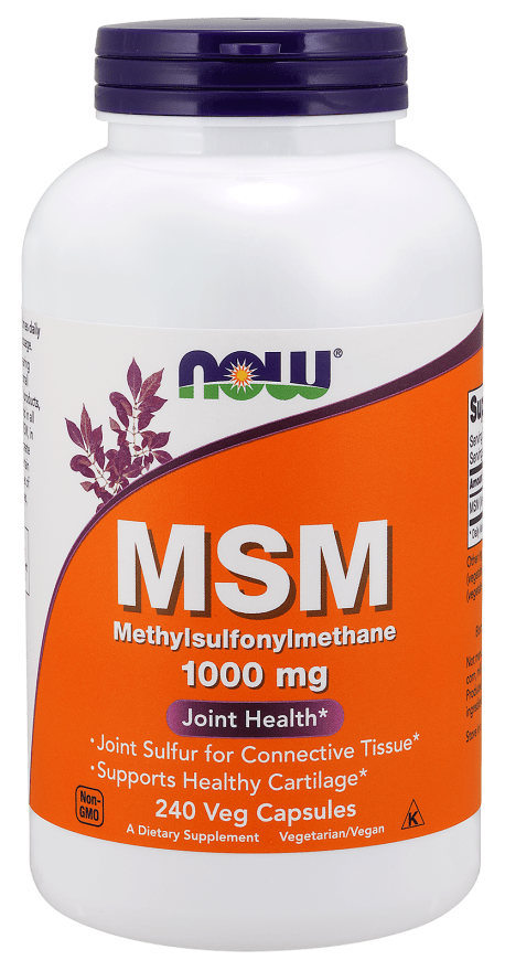 MSM 1000 mg (NOW) Front