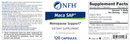 maca sap (nfh nutritional fundamentals) label