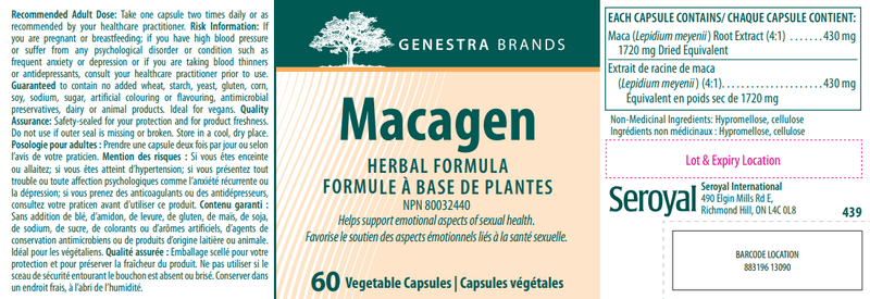 Macagen Genestra Label