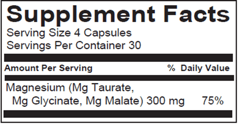 Mag Complete (Nutritional Frontiers) Supplement Facts