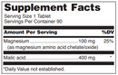 mag-malate douglas labs supplement facts