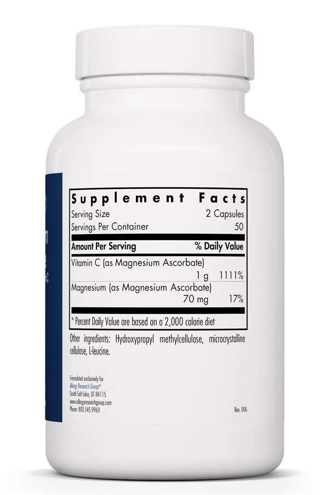 Magnesium Ascorbate Allergy Research Group Supplement
