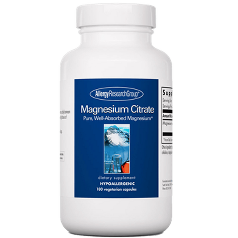 Magnesium Citrate 180ct Allergy Research Group