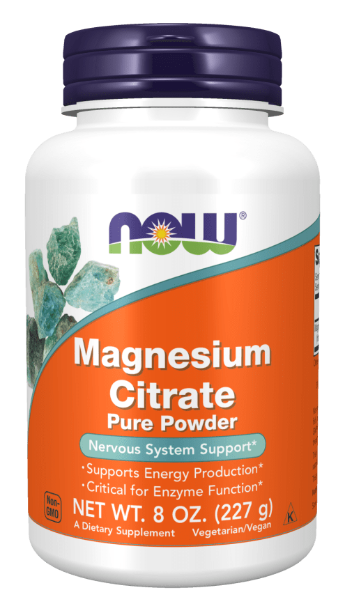 Magnesium Citrate Powder (NOW) Front