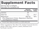 magnesium citrate (protocol for life balance) supplement facts