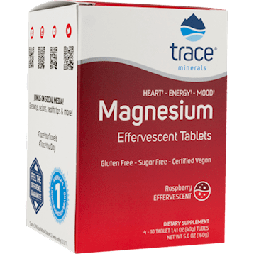 Magnesium Effervescent Raspberry 4ct Trace Minerals Research