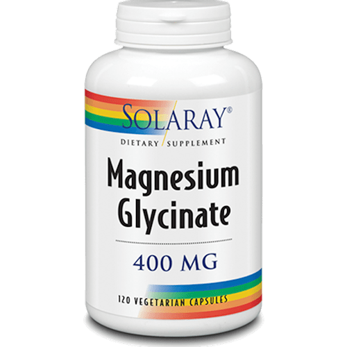 Magnesium Glycinate 400 mg (Solaray) Front