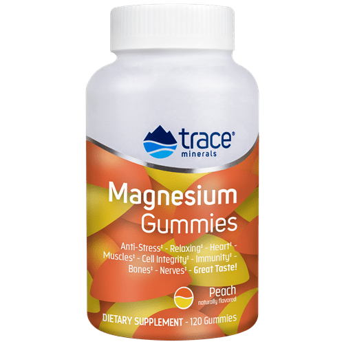 Magnesium Gummies Peach (Trace Minerals Research) Front