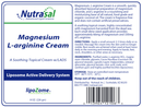 buy magnesium l-arginine cream (nutrasal phoschol)