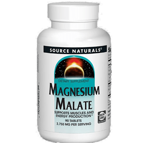 Magnesium Malate 1250 mg (Source Naturals) Front