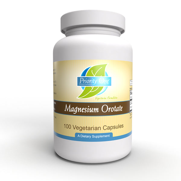 Magnesium Orotate (Priority One Vitamins) Front