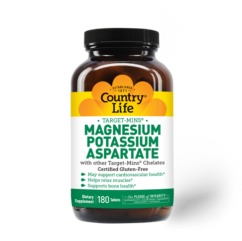 Magnesium Potassium Aspartate (Country Life) Front