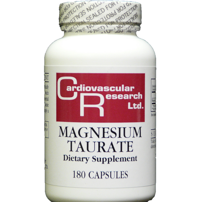 Magnesium Taurate 125 mg (Ecological Formulas) 180ct Front