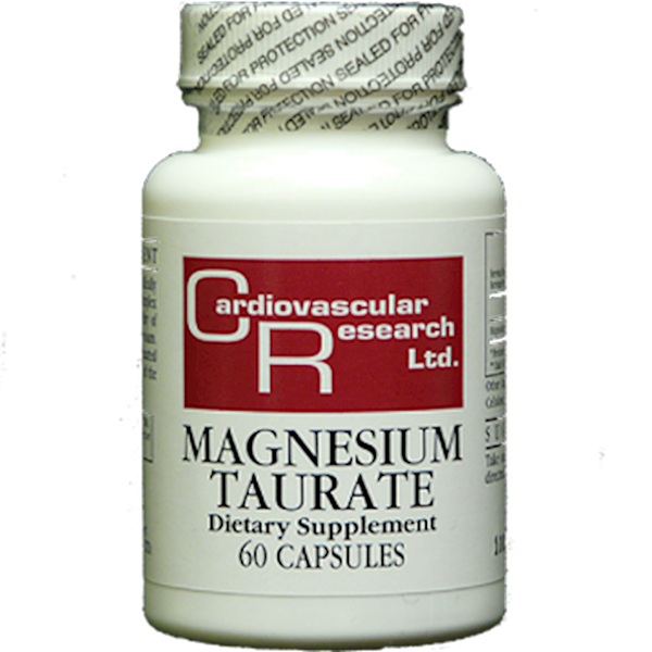 Magnesium Taurate 125 mg (Ecological Formulas) 60ct Front