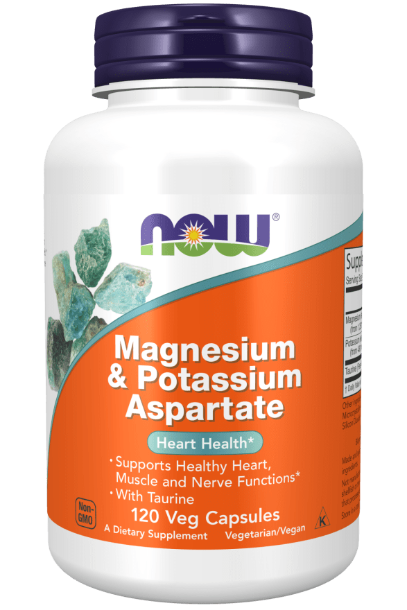 Magnesium & Potassium Aspartate (NOW) Front