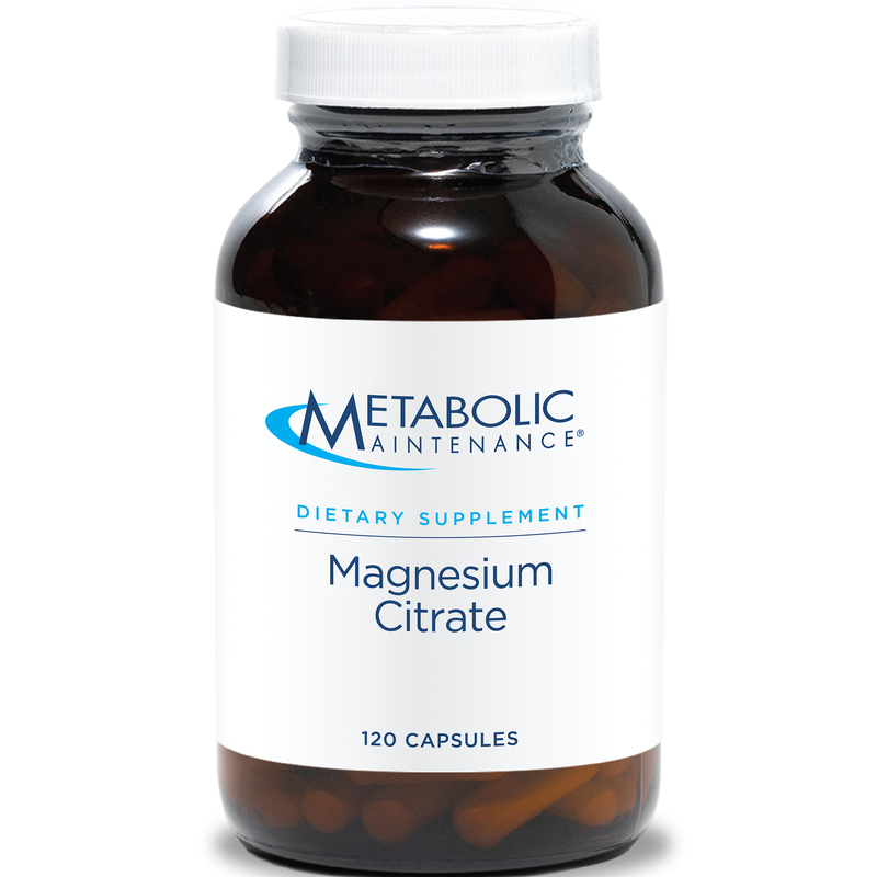Magnesium Citrate (Metabolic Maintenance) 120ct Front