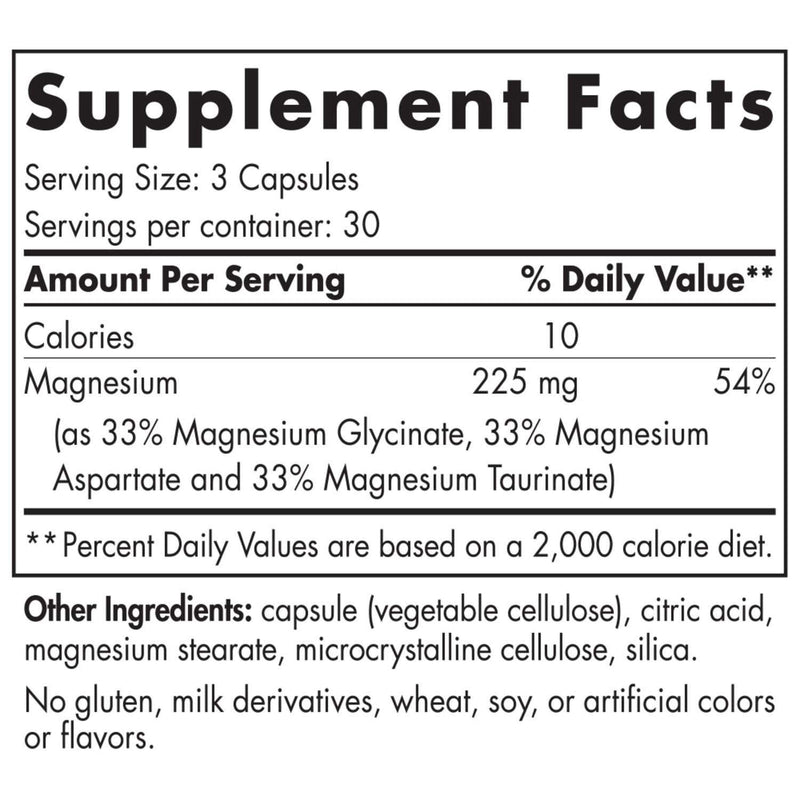 Magnesium Complex 90 Capsules Nordic Naturals Supplement