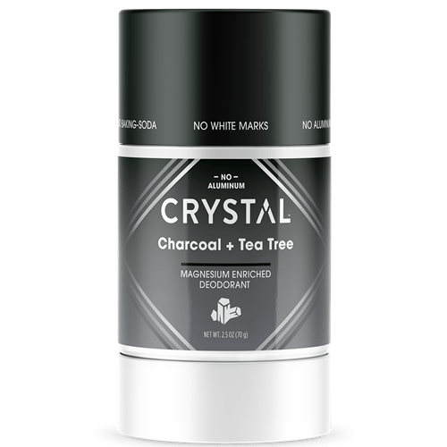 Magnesium Enriched Charcoal & Tea Tree Deodorant Stick (Crystal)