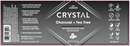 magnesium enriched charcoal & tea tree deodorant stick (crystal) label