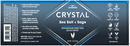 magnesium enriched sea salt & sage deodorant stick (crystal) label